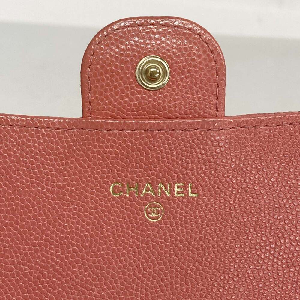 Chanel long wallet, Matelassé caviar leather, pink, women's. - Picture 4 of 9